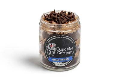 German Chocolate jar cake