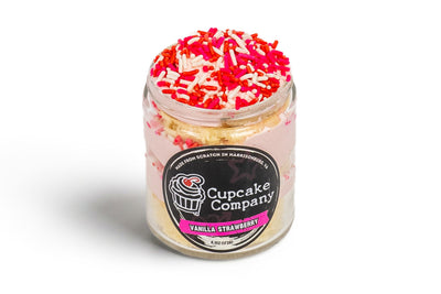 Vanilla Strawberry jar cake
